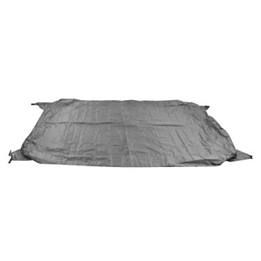 Imagem de Capa de mesa de tênis de mesa, 210D Oxford pano capa de tênis de mesa ao ar livre design revestido de prata à prova de chuva boa resistência ao rasgo para pátio(Cinza)