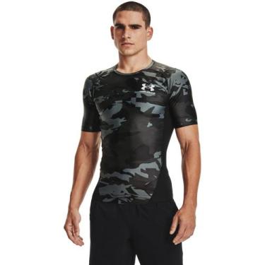 Imagem de Camiseta De Treino Masculina Under Armour Hg Isochill Comp Print Ss
