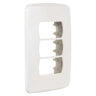 Imagem de Placa 2x4 Para 3 Módulos Com Suporte Miluz S3B57230 - Schneider