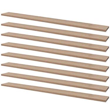 Imagem de Kit 8 Prateleiras 90 x 10cm Carvalho Suporte Invisível