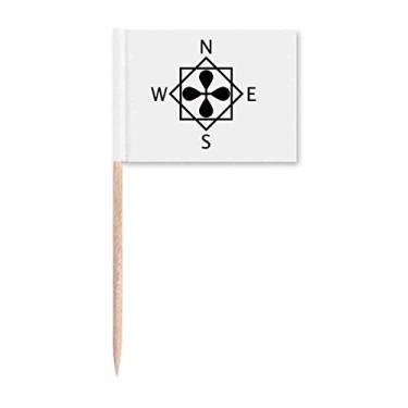 Imagem de Caixa decorativa com sinalizadores de palitos de dentes, enfeite de festa