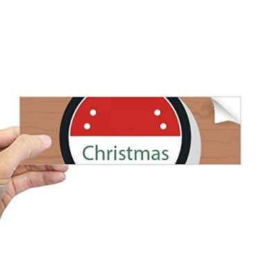 Imagem de DIYthinker Emblema de Natal, desenho animado, ícone, retângulo, adesivo para janela de notebook