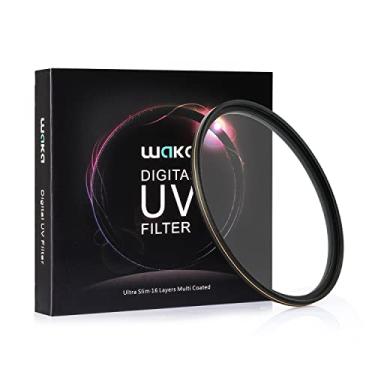 Imagem de waka Filtro UV MC de 52 mm – Ultrafino 16 camadas filtro de lente de proteção ultravioleta multi revestido para lente de câmera Canon Nikon Sony DSLR