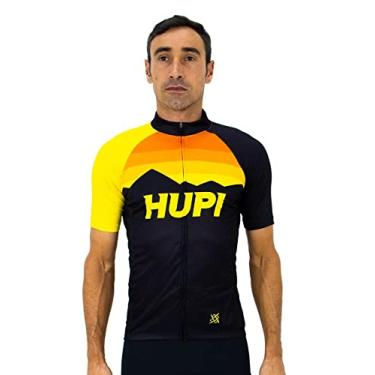 Imagem de Camisa para Ciclismo Hupi Shadow, Cor: Preto/alaranjado, Tamanho: Gg