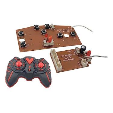 Imagem de Fancyes Circuito PCB Transmissor e Placa Receptora Sistema de Rádio 7CH com Controle Remoto para, Carro RC, Esteira, Tanque Acessório DIY, Estilo b