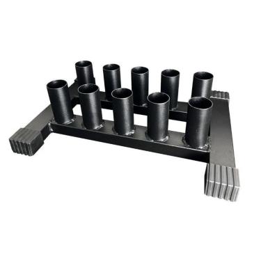 Imagem de Fogueteiro Suporte 10 Barras Olímpica Horizontal Iron Force
