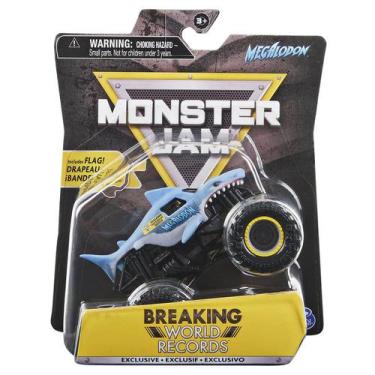 Carro de controle remoto Monster jam Megalodon anfíbio