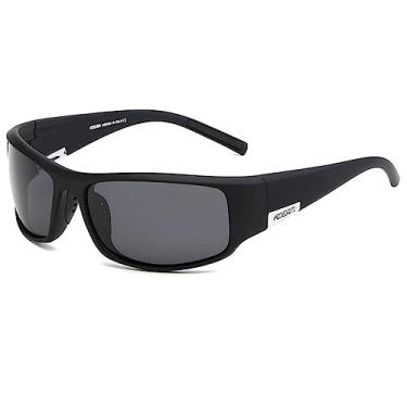 Imagem de KDEAM Óculos para homens óculos de sol esportivos polarizados e UV400 TR90 armação inquebrável lentes antirreflexo óculos novos (C1)