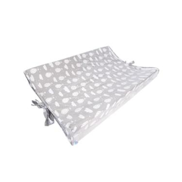 Imagem de Trocador Americano Nuvens Com Fundo Cinza - Incrível! Bebê Querido