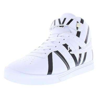 Imagem de Fila Men's Vulc 13 Stripe T Sneaker,White Black,10