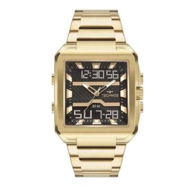 Imagem de Relógio Masculino Technos Anadig Dourado Bj3758Ab/1P