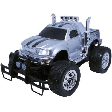 Imagem de Carrinho Controle Remoto Elétrico Recarregável Picape Monster Car Off Road Importway Pr...