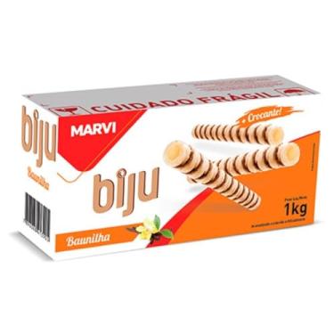 Imagem de Canudinho Wafer Biju Baunilha 1kg - Marvi