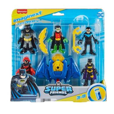 Imagem de Imaginext Batman Pacote Equipe Do Batman Com 5 Personagens - Mattel