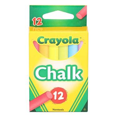 Imagem de Crayola Giz Colorido De Baixo Pó, 12Ct 12 Unidades (Pacote Com 1) Cores Sortidas