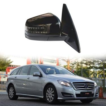 Imagem de Conjunto de espelho de porta lateral adequado para Mercedes Benz 2007-2015 W251 R280 R300 R350 R400 Espelho retrovisor do lado do passageiro para acessórios Mercedes Benz dobrável, memória,