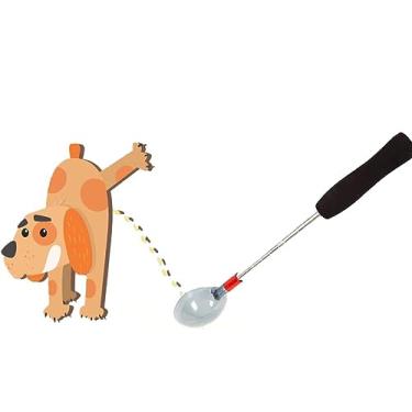 Imagem de manqianxun Coletor de urina para cães e gatos – O coletor de amostras telescópico de urina se estende a 81 cm, reutilizável, prático, limpo, simples e não invasivo para obter uma amostra de urina
