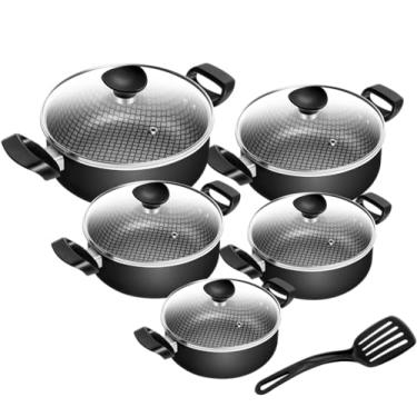 Imagem de Conjunto de Panelas Patolux 5 Peças Antiaderente Preto