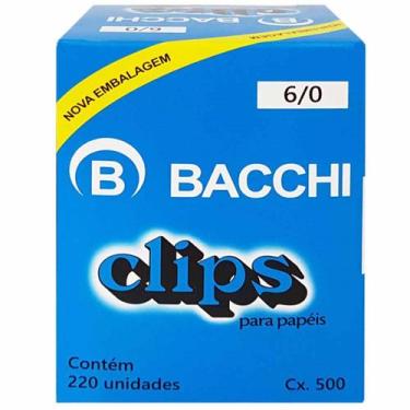 Imagem de Clips Para Papel 6/0 Bacchi 220 Unidades