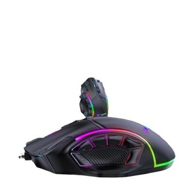 Imagem de Generic Definição macro de 12 teclas 12800DPI de velocidade total para mouse gamer RGB com fio para computadores Windows, Macs, ipads, PCS e laptops