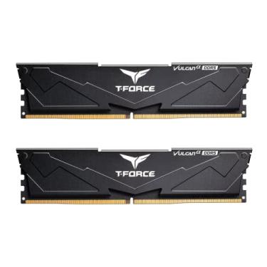 Imagem de TEAMGROUP T-Force Vulcan Alpha DDR5 Ram 32GB Kit (2 x 16GB) 5600MHz (PC5-44800) CL40 Módulo de memória RAM (Preto) Memória otimizada AMD FLABD532G5600HC40BDC01