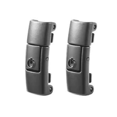 Imagem de Cadarços De Bloqueio De Imprensa Sem Laços Largura Plana Cadarços Elásticos Tênis Crianças Adulto Sem Laço Sapato Laços Para Sapatos Acessórios(Dark gray buckle)