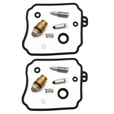 Imagem de 2 conjuntos de kit de reparo de carburador de motocicleta compatível com XVS650 V-STAR 1998-2015 XV250 Virago 1995-2007 XVS XV 250 650 (2 conjuntos)