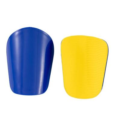 Imagem de Dynwave Par caneleiras de futebol haste placa protetora suporte almofada engrenagem protetora proteção perna para mulheres adultos homens meninas meninos, Azul