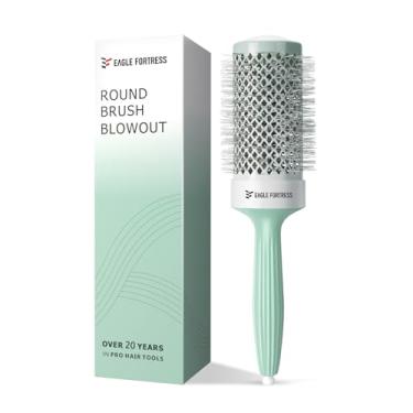 Imagem de EAGLE FORTRESS Cerdas inovadoras + Escova redonda iônica – Barril térmico – Escova de secagem rápida -53