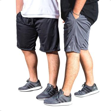 Imagem de KIT 2 Bermuda Plus Size Short Dry Masculino Treino Academia-Masculino
