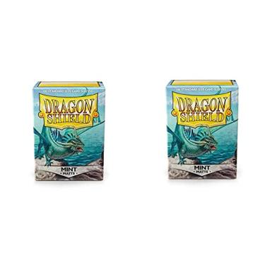 Imagem de 2 Packs Dragon Shield Matte Mint Standard Size 100 ct Card Sleeves Value Bundle!
