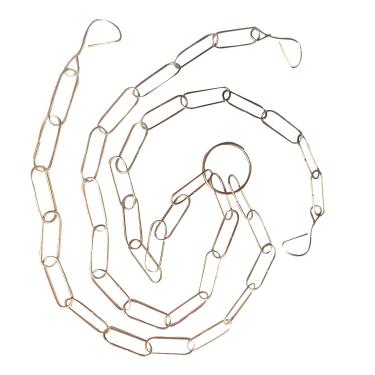 Imagem de Corrente Metal Vasos Dourada 54cm Samambaias Orquideas 25und