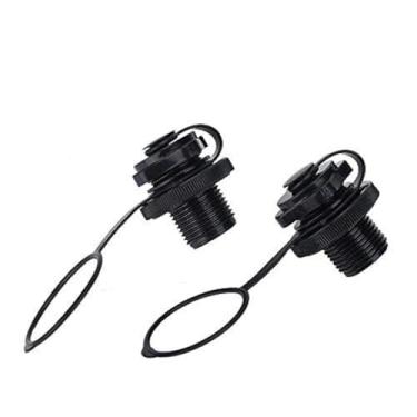 Imagem de Vbestlife Válvula de ar inflável de reposição para válvula de ar de raft inflável de borracha Dinghy barco de pesca 2 peças