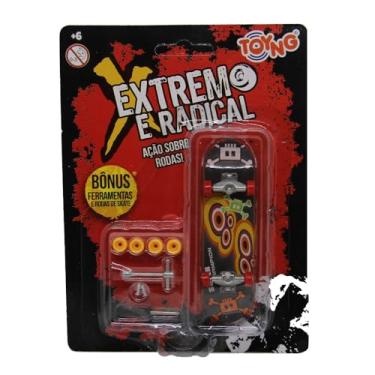 Imagem de Skate de Dedo com Acessórios - Toyng (Caveira)