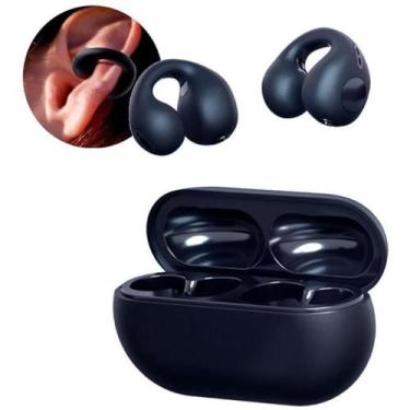 Imagem de Fone De Ouvido Corrida Bluetooth Tipo Brinco Cor Preto