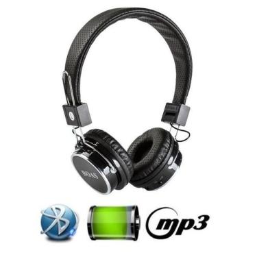 Imagem de Fone De Ouvido Bluetooth Micro Sd Mp3 Rádio Fm Player - Preto - Boas