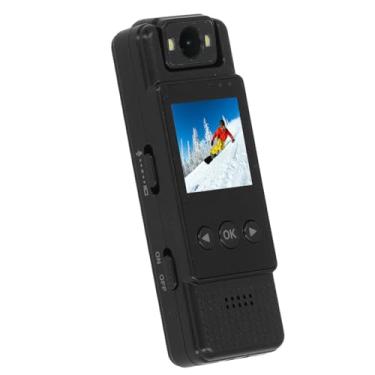 Imagem de Câmera Corporal HD Vestível, Câmera Corporal Portátil para Aplicação da Lei HD 1080P Com Rotação de 180 Graus, Detecção de Movimento WiFi para Reprodução Rápida Em Qualquer Lugar