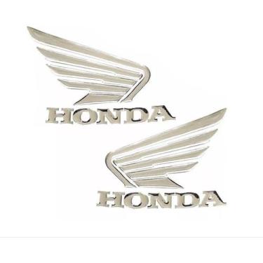 Imagem de Adesivo Faixa Relevo 3d Asa Tanque Moto Honda Titan 160 - Resitank
