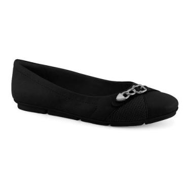 Imagem de Sapatilha Feminina Comfortflex 2363302, Preto, 36