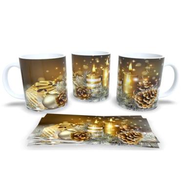 Imagem de Canecas de Porcelana Branca Personalizadas Natal 3 (Mod.42)