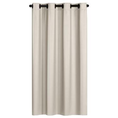 Imagem de Cortina Janela Pequena Bege 1,40x1,60 Blackout PVC Liso - Feffo Cortin