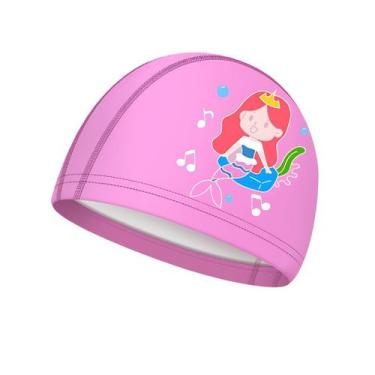 Imagem de Touca De Natação Infantil Profissional Sereia - Hero Band, Sereia rosa