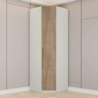 Imagem de Canto Oblíquo Modulado 1 Porta Seletto Areia Hp/Jequitibá Henn, Marrom