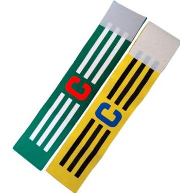 Imagem de Faixa de Capitão Braçadeira de Futebol Kit com 2 Unidades - Estilo Bol