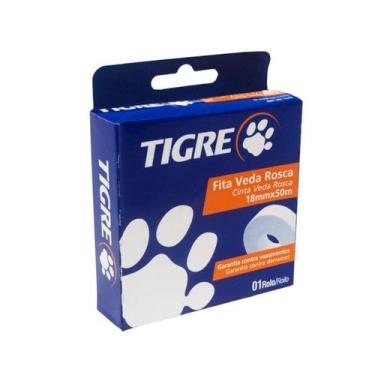Imagem de Fita Veda Rosca 50m Tigre, Branco