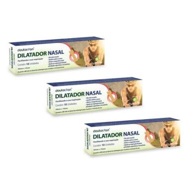 Imagem de Kit 3 Dilatador Nasal Com 10 Unidades Tamanho M - Sanfarma