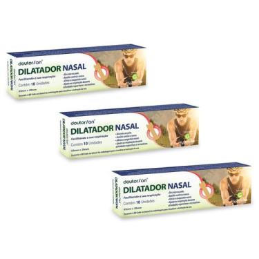 Imagem de Kit 3 Dilatador Nasal Com 10 Unidades Tamanho G - Sanfarma