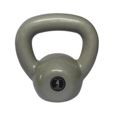 Imagem de Kettlebell Emborrachado Treinamento Funcional Fitness 4,0 Kg - ANILHAS