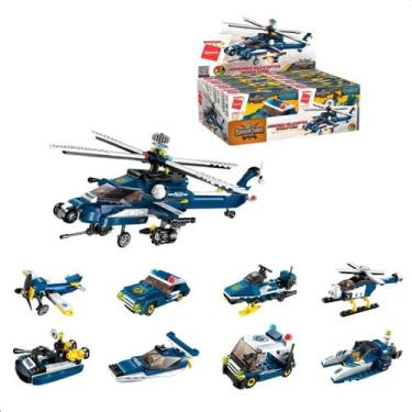 Imagem de Bloco de montar Set Combat Zones Series Militar - 8 caixas montam 1 Qm