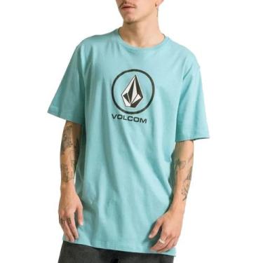 Imagem de Camiseta Volcom Crisp Stone, G, Azul